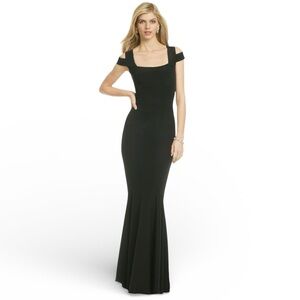 Narciso Rodriguez Jet Cutout Gown Black